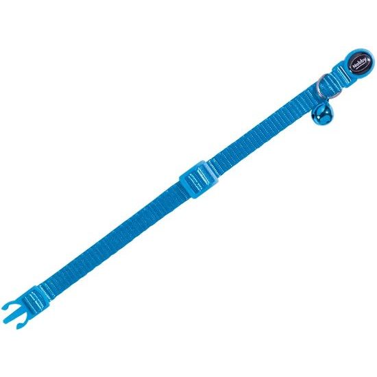 Nobby obojek s rolničkou pro kočky tyrkysový