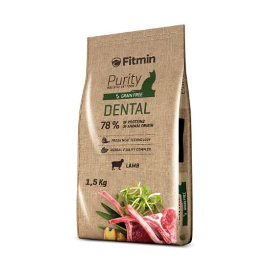 Fitmin kompletní krmivo pro kočky Purity Dental 1,5 kg