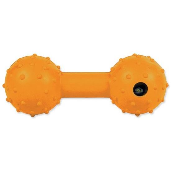 Hračka TRIXIE gumová činka s rolničkou 12 cm