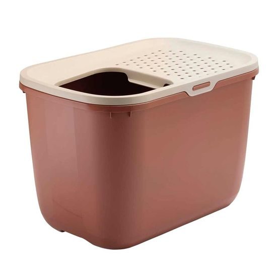 Savic Hop In toaleta pro kočky s horním vstupem modrá 59x39x38cm