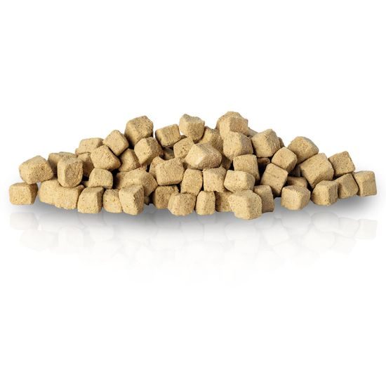KIDDOG Super Premium 100% freeze dried OSTRICH CUBES - čisté pštrosí maso sušené mrazem 100 g