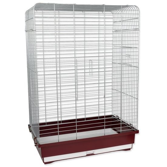 Klec BIRD JEWEL Rozela chromová + vínová