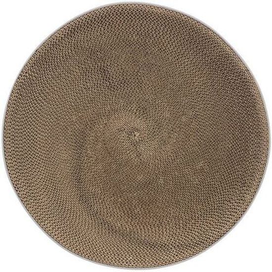 LILLY kulatý škrabací pelech s katnipem, ø 45 × 10 cm, karton, lila