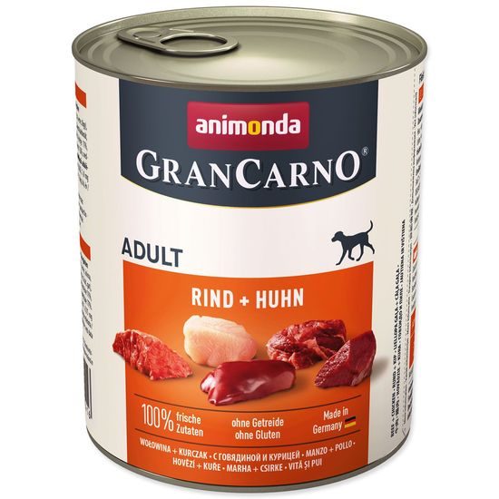Konzerva ANIMONDA Gran Carno hovězí + kuře