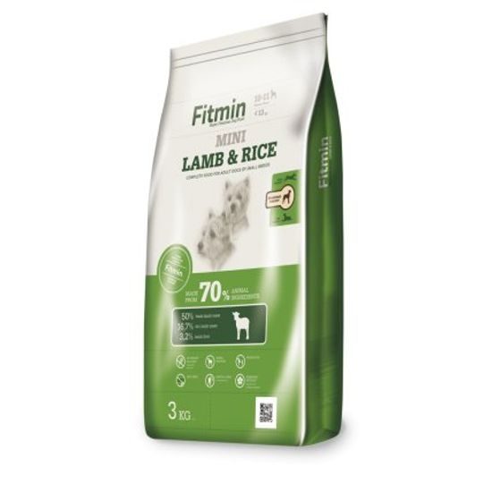 Fitmin kompletní krmivo pro psy Mini Lamb&Rice 3 kg