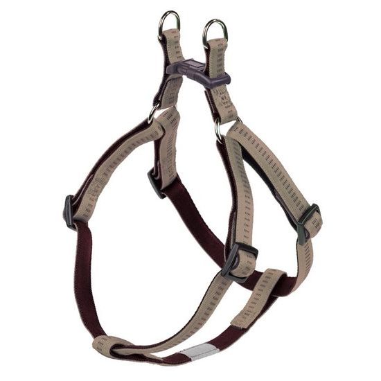 Nobby SOFT GRIP postroj nylon S-M 40-56cm / 15mm béžová