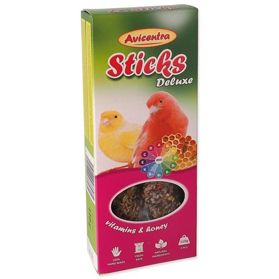 Tyčinky AVICENTRA vitamínovo-medové pro kanáry