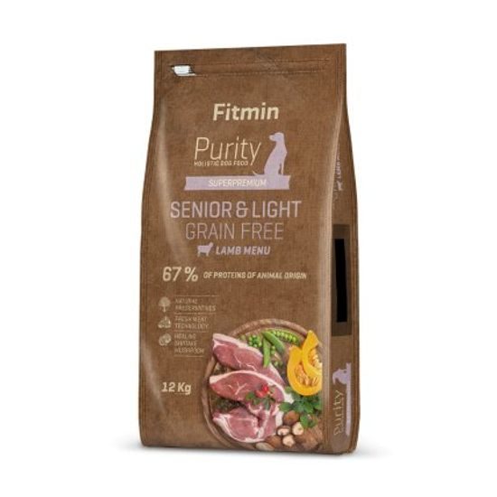 Fitmin kompletní krmivo pro psy Purity Grain Free Senior&Light Lamb 12 kg
