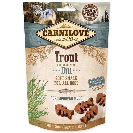 CARNILOVE Dog Semi Moist Snack Trout enriched with Dill