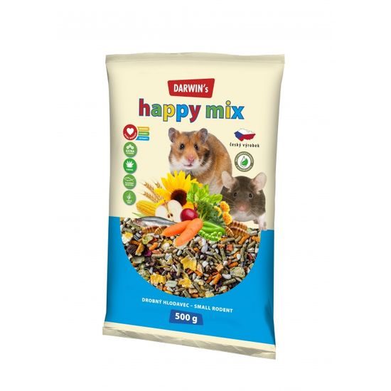 Darwin's NEW Drobný hlodavec happy mix 500 g