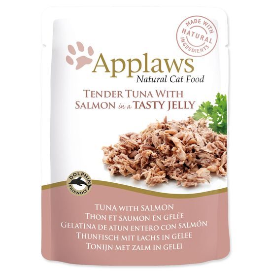 Kapsička APPLAWS Cat Pouch Tuna Wholemeat with Salmon in Jelly