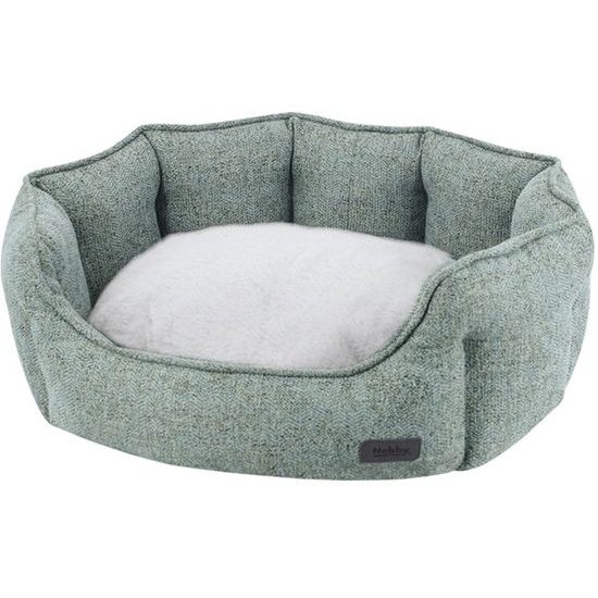 Nobby NEVIS komfortní oválný pelíšek zeleno-šedý 65x57x22cm