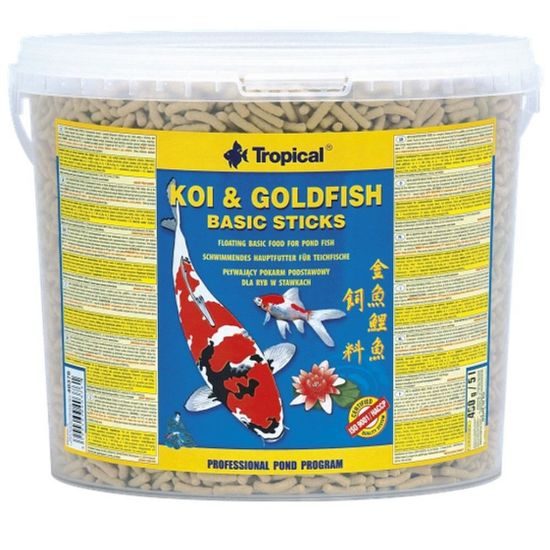 Tropical Koi-Goldfish Basic Sticks 5l /430g kbelík