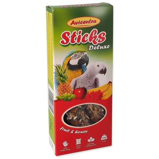 Tyčinky AVICENTRA ovocné pro velké papoušky