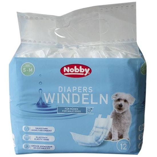 Nobby papírové pleny pro psy L-XL 60-80cm (12 ks)