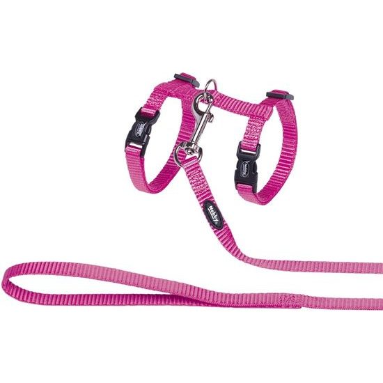 Nobby postroj s vodítkem pro kočky růžový