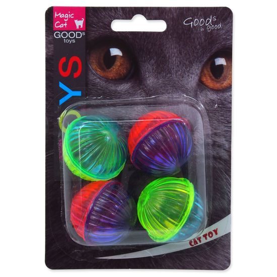 Hračka MAGIC CAT míček lesklý plastový chrastící 3,75 cm