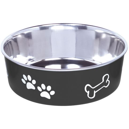 Nobby Fusion nerez miska s plast. opláštěním černá 20cm 1,8l