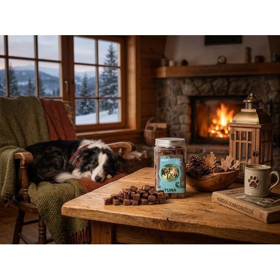 KIDDOG Super Premium 100% freeze dried TUNA CUBES - čisté maso z tuňáka, sušené mrazem 75 g