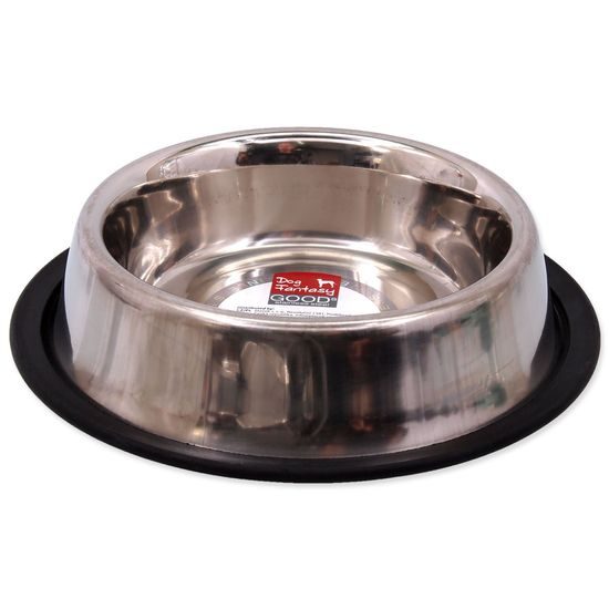 Miska DOG FANTASY nerezová s gumou 21 cm