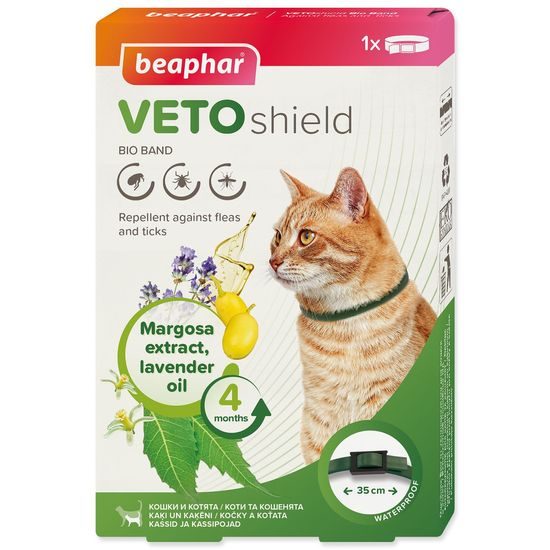 Obojek repelentní BEAPHAR Bio Band Veto Shield 35 cm