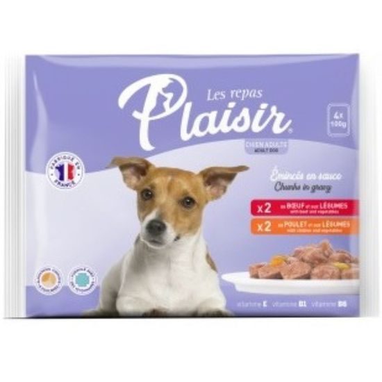 Plaisir dog 100g x 4 ks kapsička