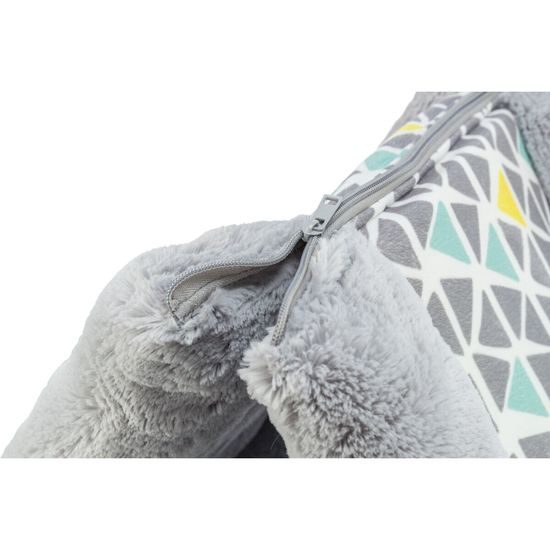 Plyšový stan/jeskyňka SUNNY pro králíčky, morčata, 44 x 33 x 40 cm, šedá