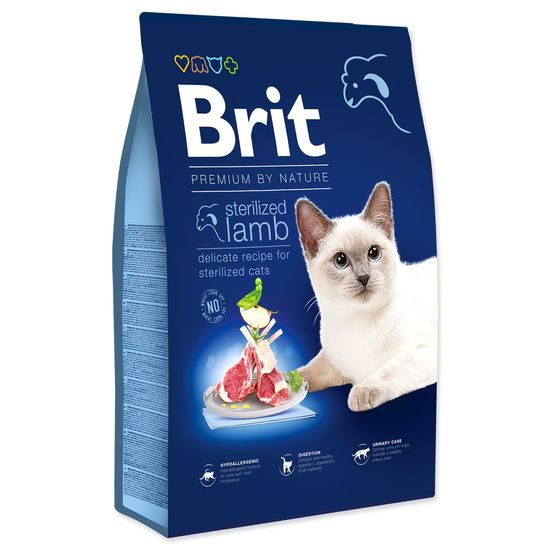Brit Premium by Nature Cat. Sterilized Lamb, 8 kg