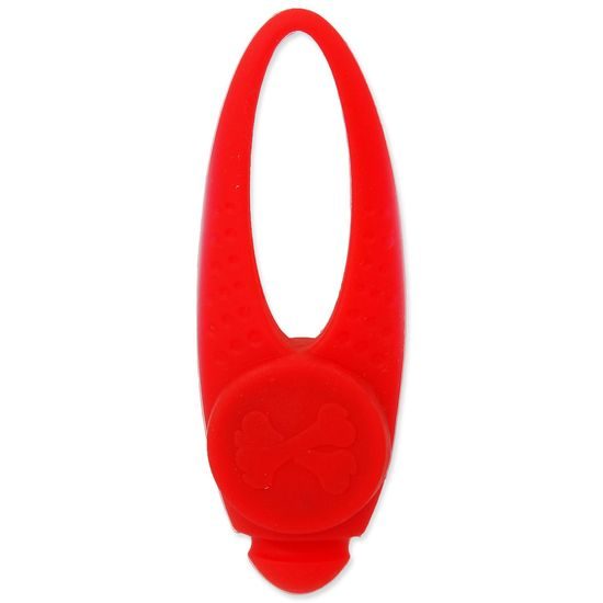 Přívěsek DOG FANTASY LED silikon červený