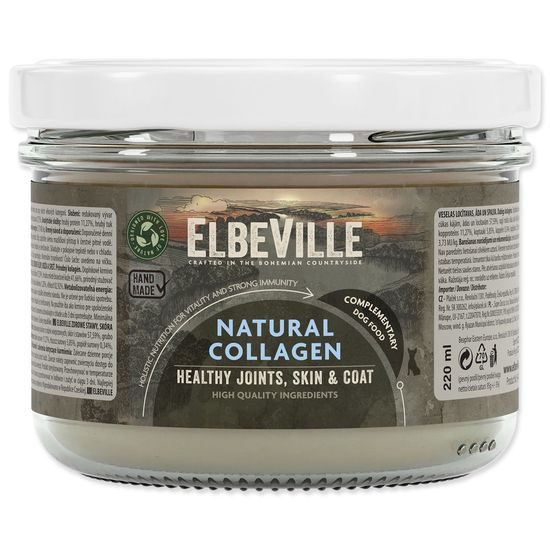 Sklenice Elbeville Dog Healthy Joints, Skin & Coat, Natural Collagen 220ml