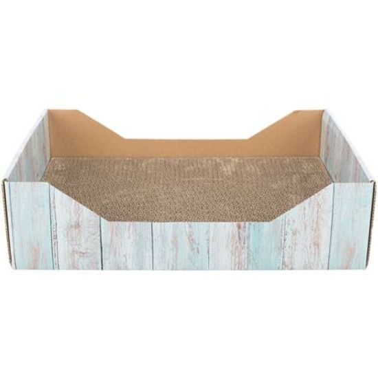 Škrabací pelech s catnipem, 45 x 12 x 33 cm, karton