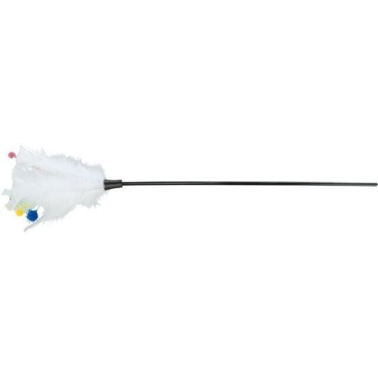 Škádlítko s peřím a provázky - 41cm