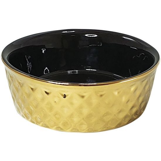 Nobby keramická miska Gold černá se zlatým dekorem 1000ml