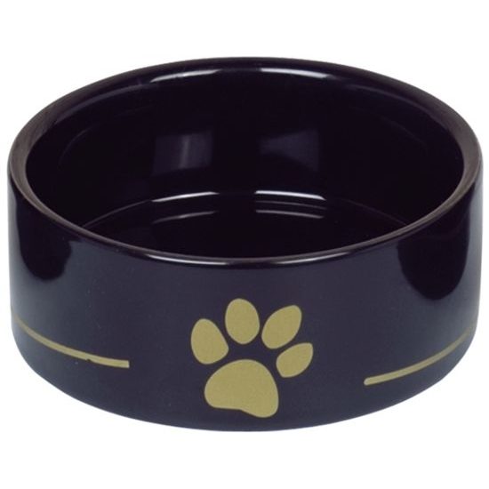 Nobby keramická miska GOLDEN PAW černá 12,0 x 4,5 cm / 0,25 l