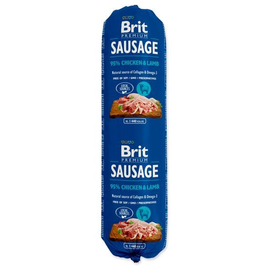 Salám BRIT Premium Dog Sausage Chicken & Lamb
