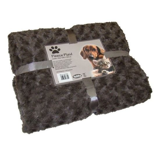 Nobby Super Soft fleecová měkká deka 100x150cm hnědá