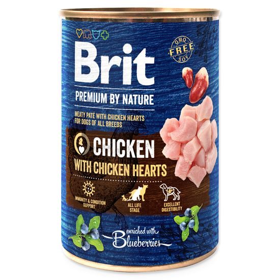 BRIT Premium by Nature Chicken with Hearts 400g