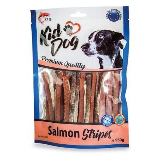 KIDDOG 100 % losos v proužku 250 g