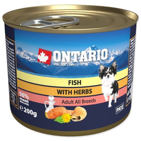 Konzerva ONTARIO Dog Mini Multi Fish and Salmon Oil