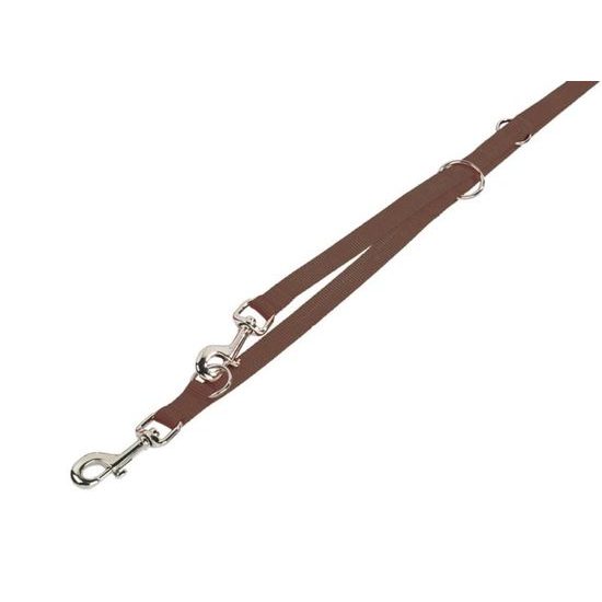 Nobby CLASSIC vodítko nylon 200cm / 25mm hnědá