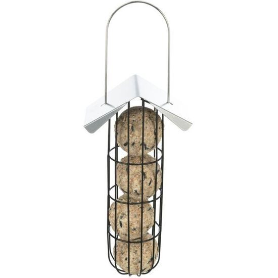 Krmítko na lojové koule se stříškou, závěsné 11x25x10 cm