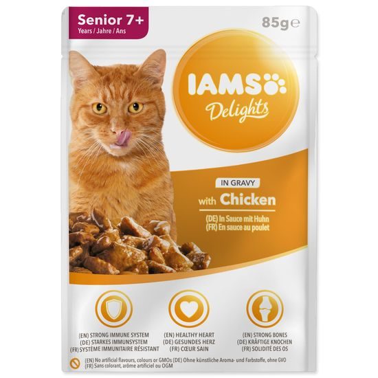 Kapsička IAMS Cat Senior Delights Chicken in Gravy
