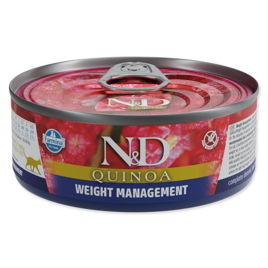 KONZERVA N&D CAT QUINOA WEIGHT MANAGEMENT 80 GR