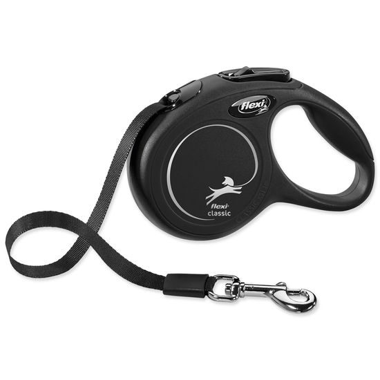 Vodítko FLEXI Classic New páska černé XS - 3 m