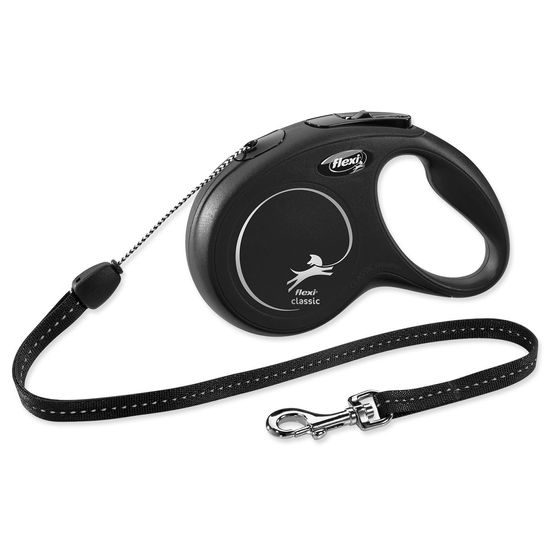 Vodítko FLEXI Classic New lanko černé S - 8 m