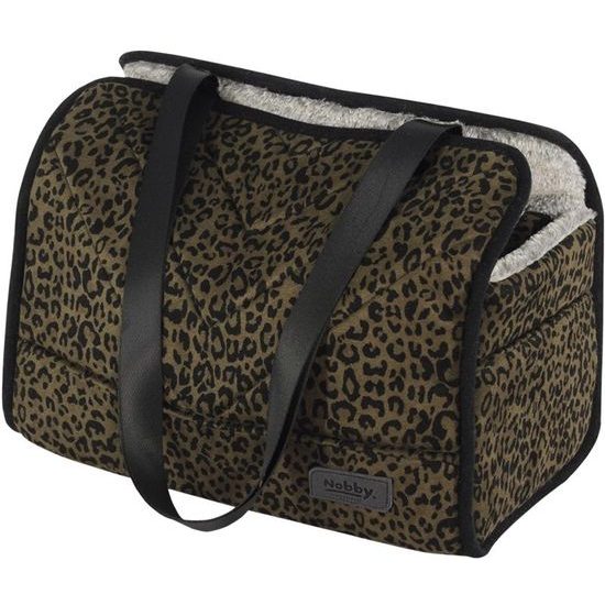 Nobby přepravní taška LEO pro psy do 6kg leopardí hnědá 35x20x30cm