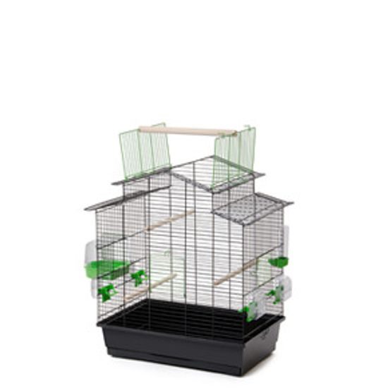 Iza černá, klec pro ptáky