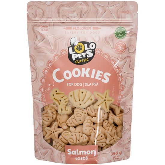 Sušenky KOSTIČKY MOŘSKÉ PLODY s lososem pro psy 350 g