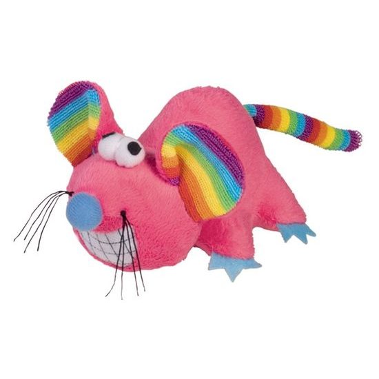 Nobby RAINBOW hračka plyšová myš 14cm