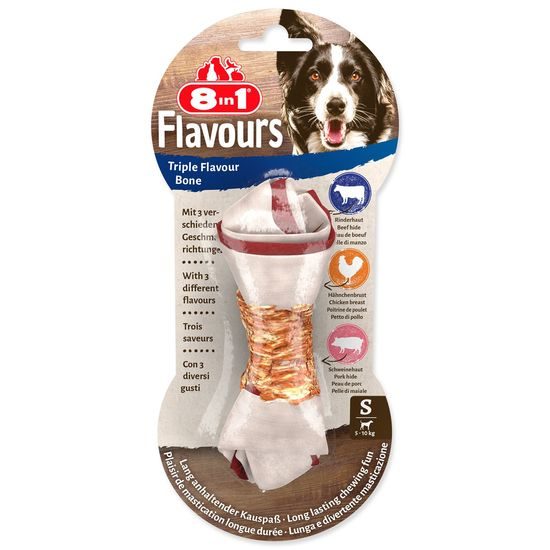 Kosti žvýkací 8in1 Triple Flavour S